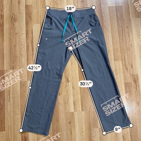 Figs Scrub Set Graphite Kade Cargo Pant Size L Tall Casma 3 Pocket Top Size L - Picture 6 of 12